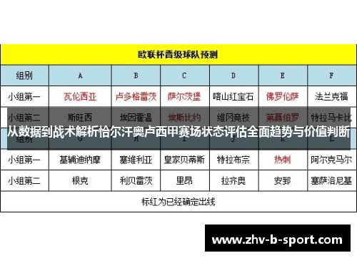 从数据到战术解析恰尔汗奥卢西甲赛场状态评估全面趋势与价值判断
